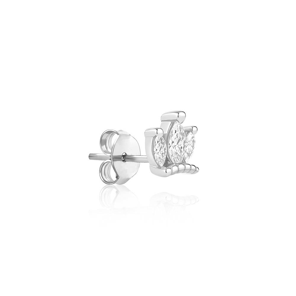 Triple Marquise Crown Stud Earrings : IUER2101