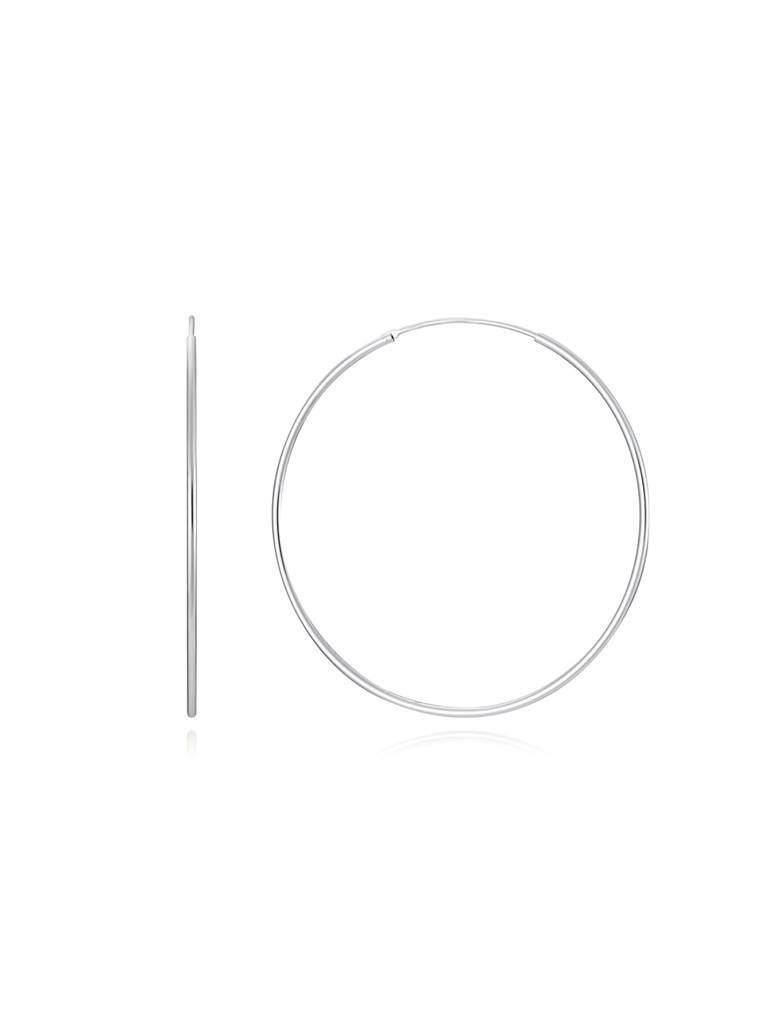 Solyn Silver Hoops : IVER2118