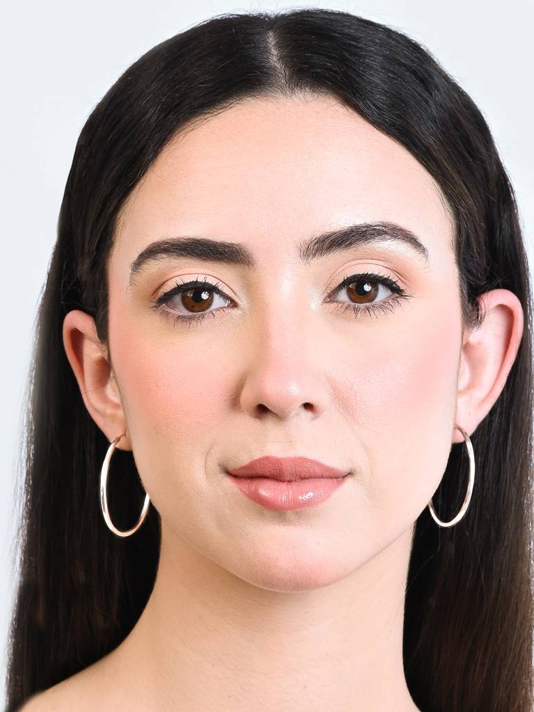 Solyn Silver Hoops : IVER2118