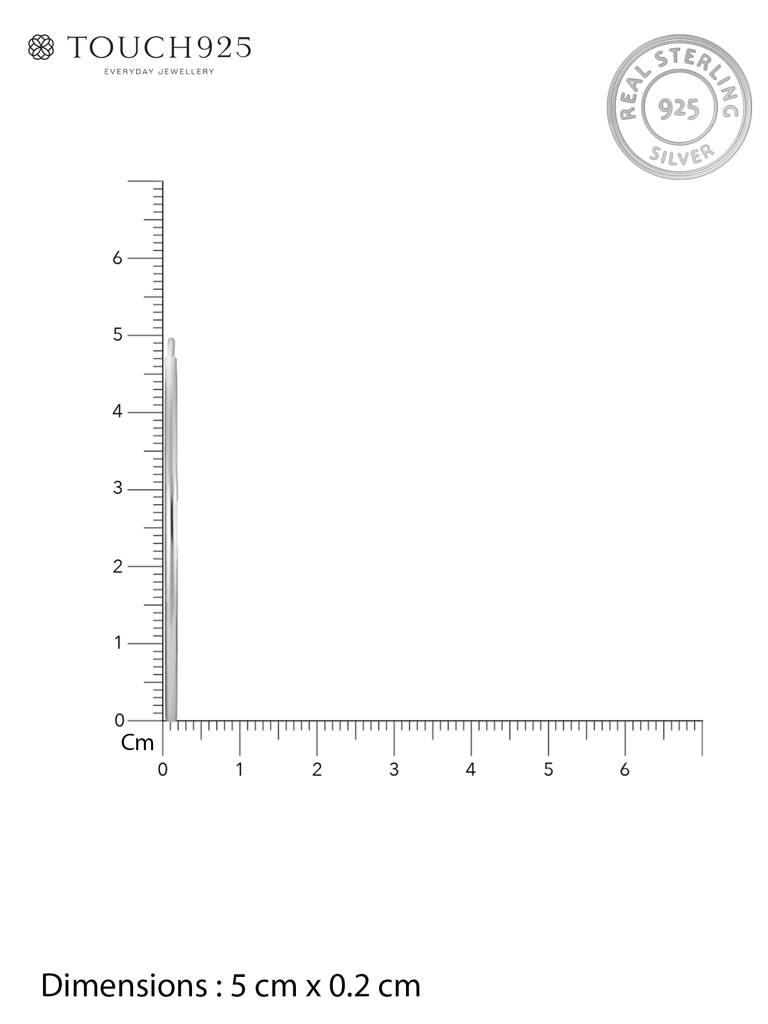 Solyn Silver Hoops : IVER2118