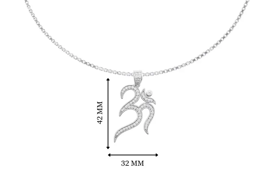 Iced Out Om Pendant Without Chain : SG028