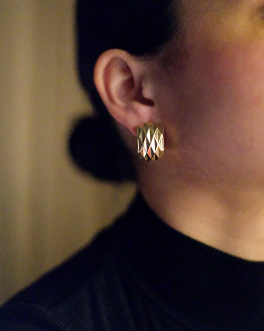 Crystal Ray Hoop Earrings : 6Crystalrayhoopearrings