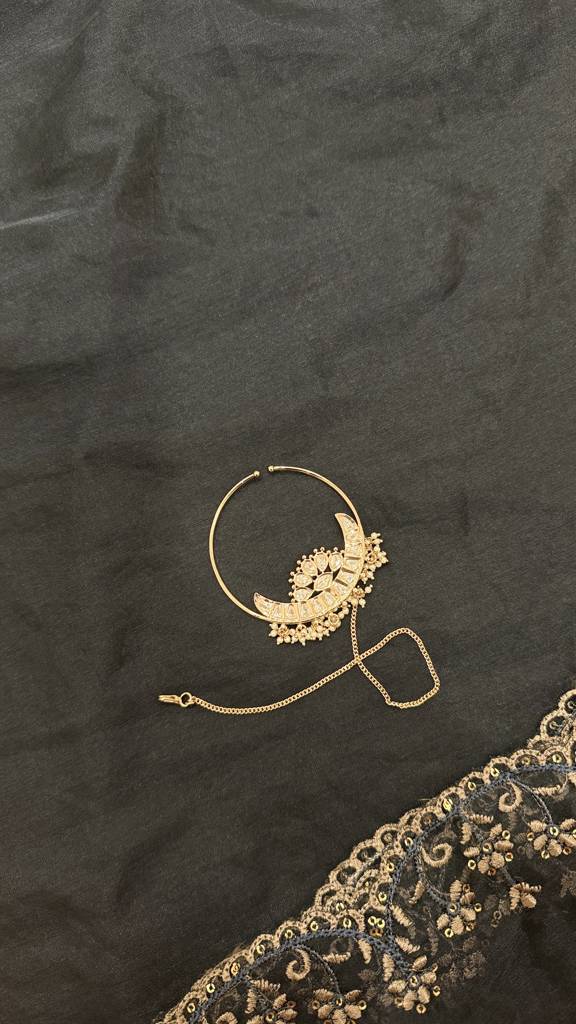 Gold Tone Polki Nath-J00354681 : J00354681