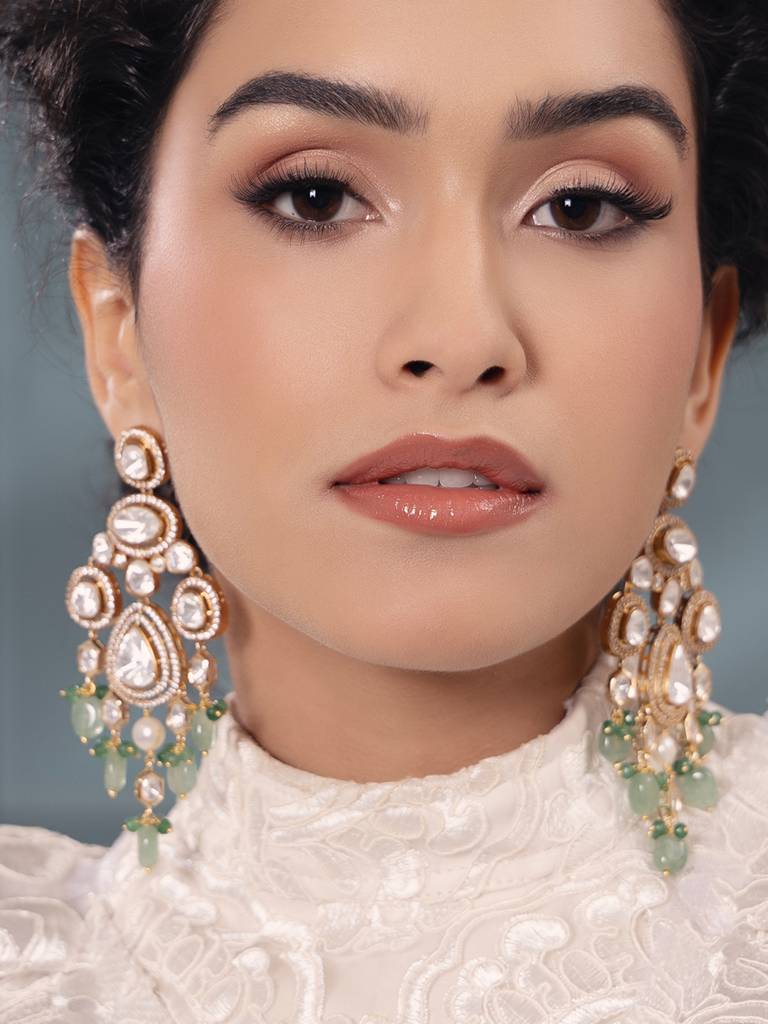 Polki-Pearl Glamorous Earrings : JBR24AUHMCOL1500