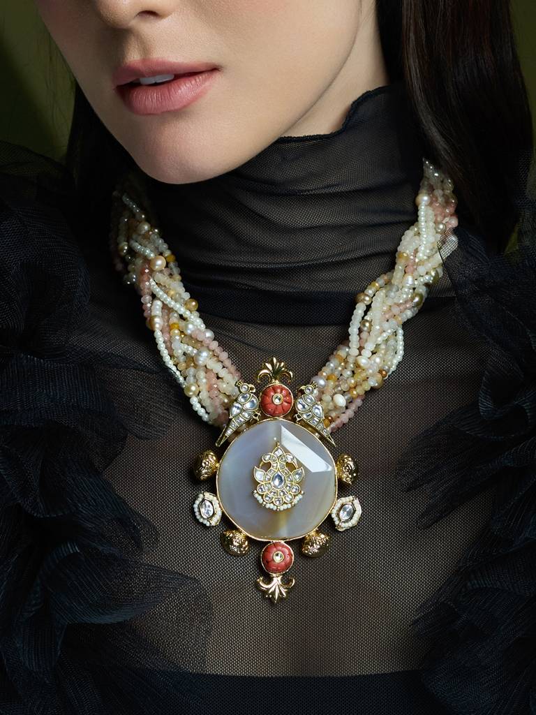 Enchanted Blossom Choker Brass Gold