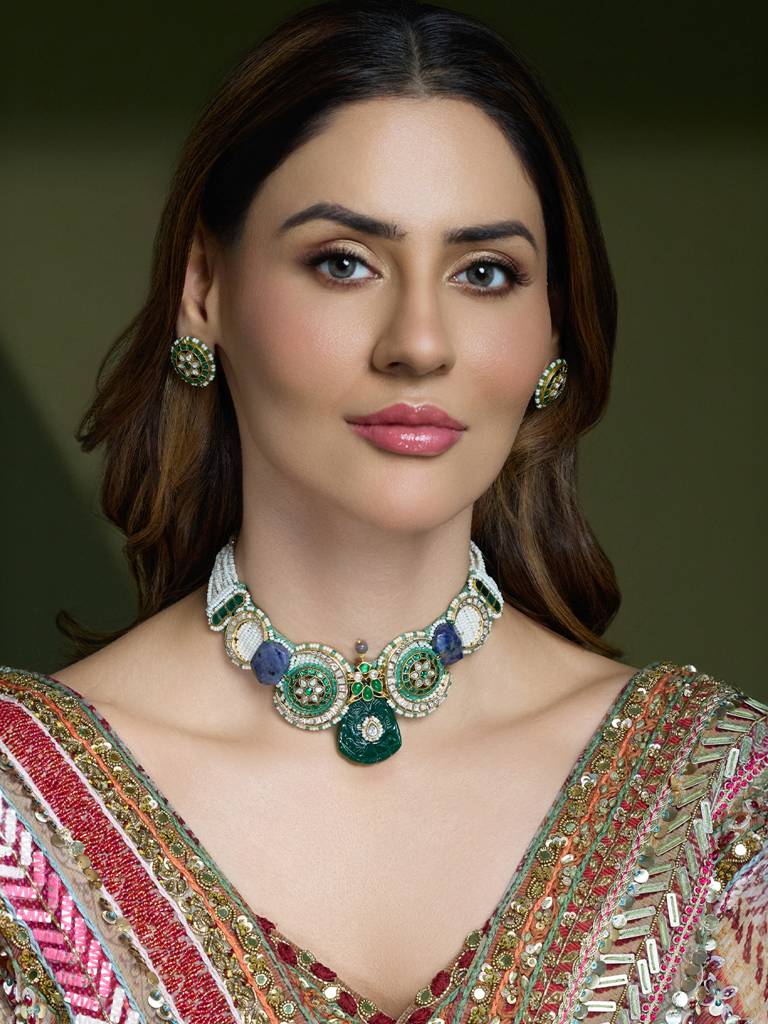 Samar Beads Necklace Set : JBRAUG2959