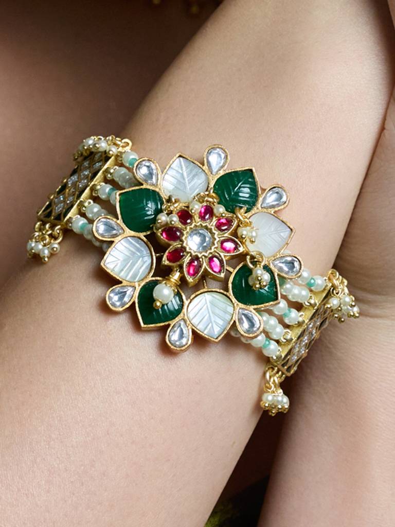 Mughal Bloom Bracelet : JBRAUG2991