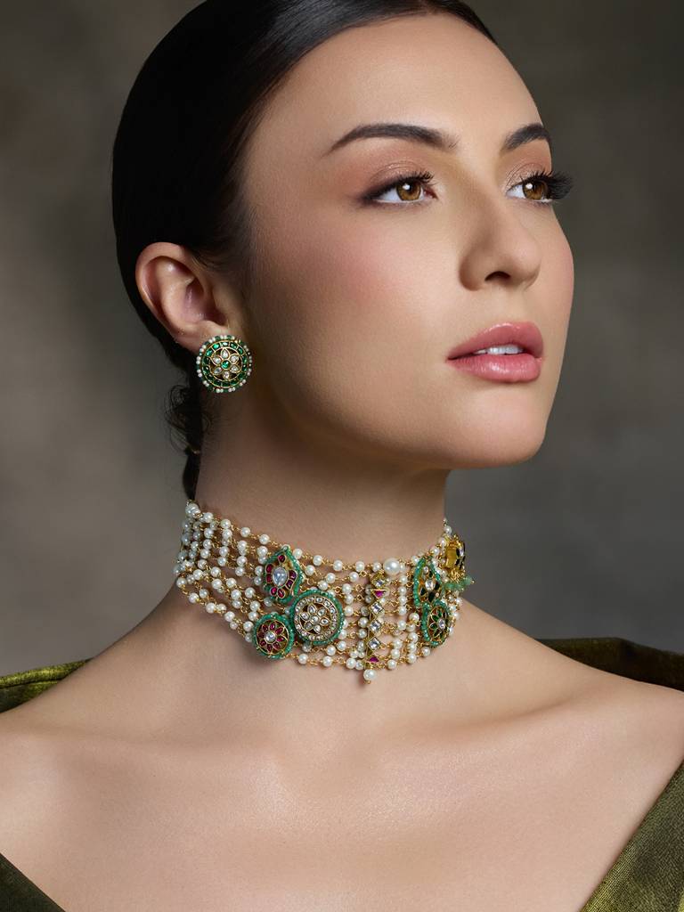 Regal Pearl Jwellery Set : JBRAUG3003