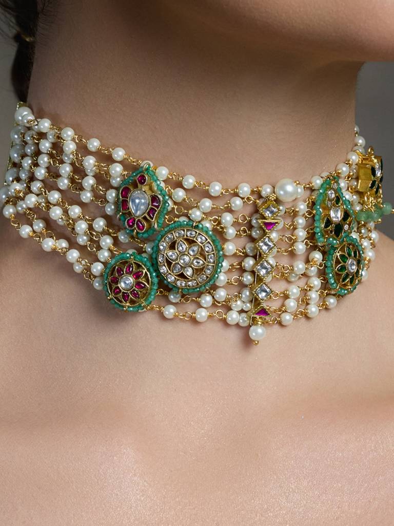 Regal Pearl Jwellery Set : JBRAUG3003