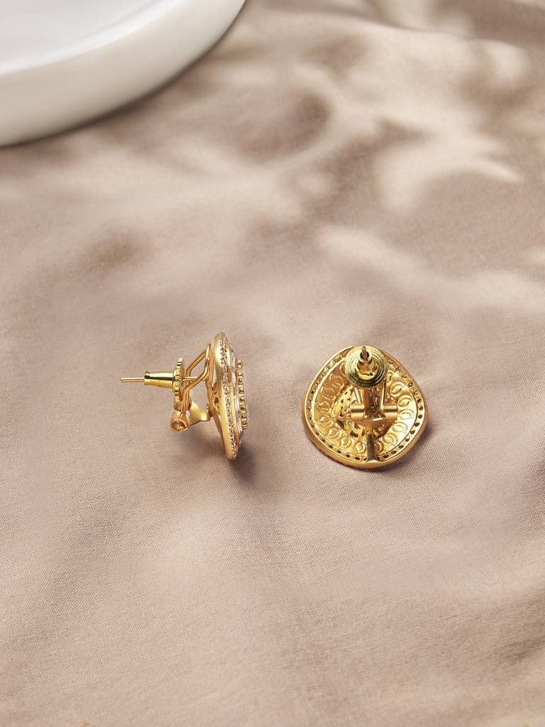 Resplendent Polki Stud Earrings : JBRER4FB24