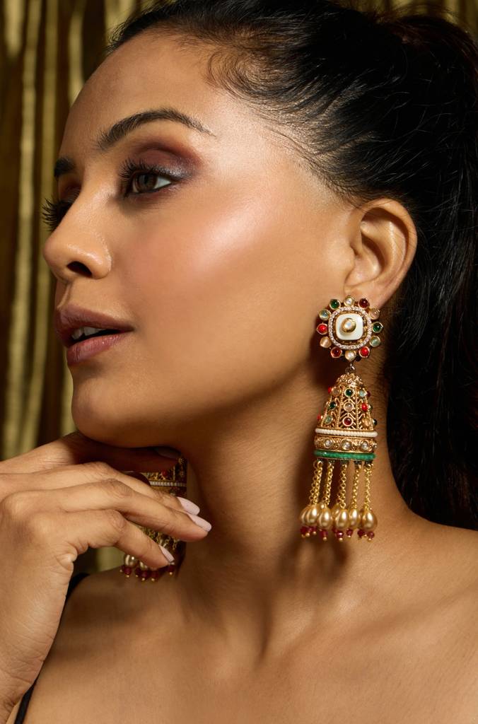 Vibrant Harmony Jhumka Earring : JBRITIER21