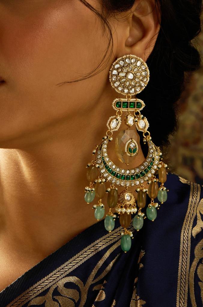Majestic Heritage Chandbali Earring : JBRITIER37