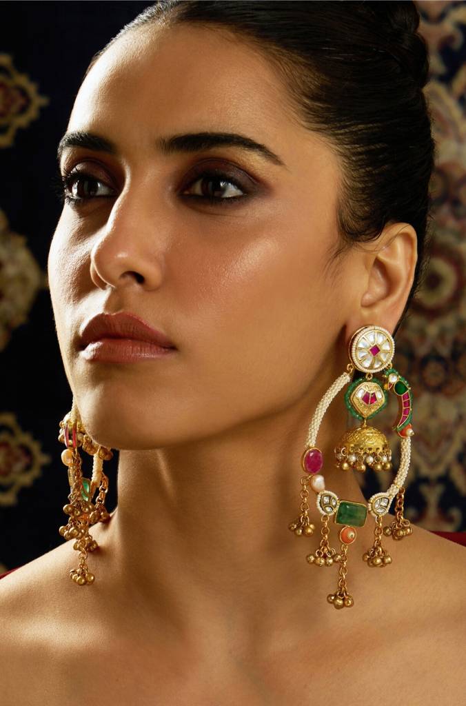 Rajwadi Parrot Motif Dangle Earring : JBRITIER39