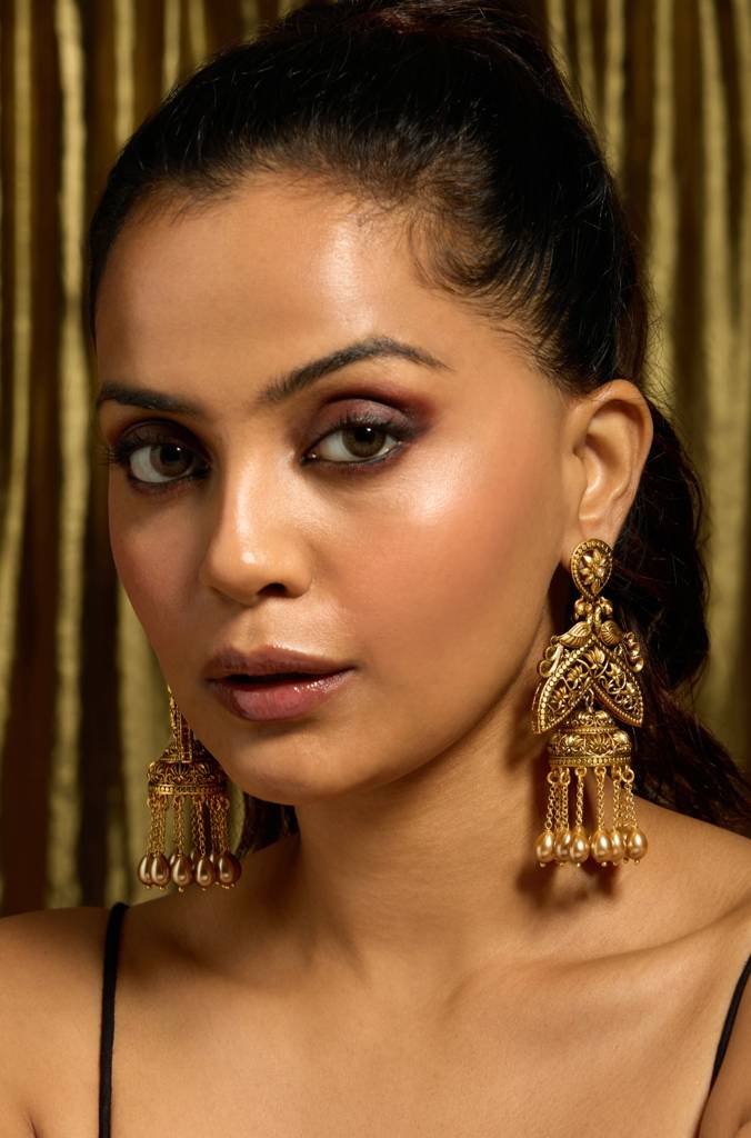 Royal Peacock Cascade Earring : JBRITIER48