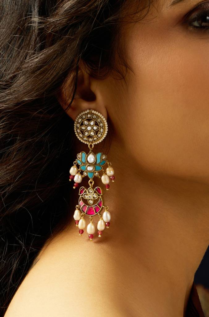 Charming Rajwadi Dangle Earring : JBRITIER62
