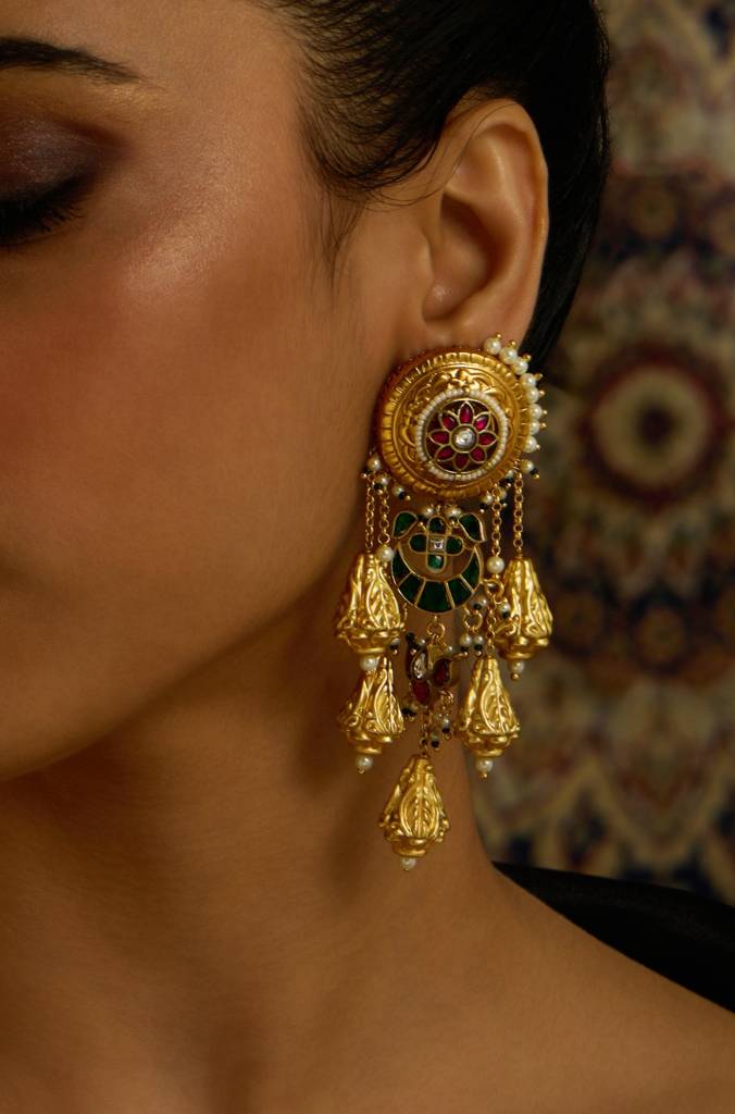 Rajwadi Elegance Round Dangle Earring : JBRITIER71