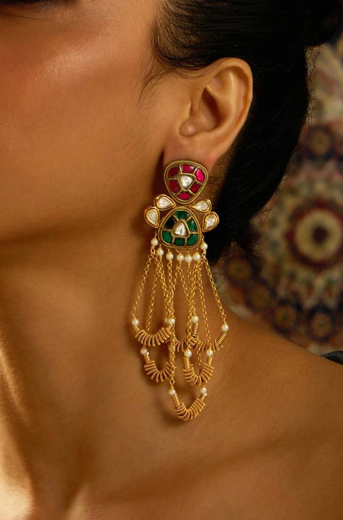 Chromatic Cascade Dangle Earring : JBRITIER8