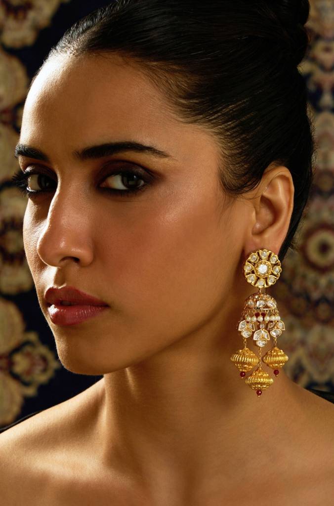 Heritage Fusion Jhumka Earring : JBRITIER9