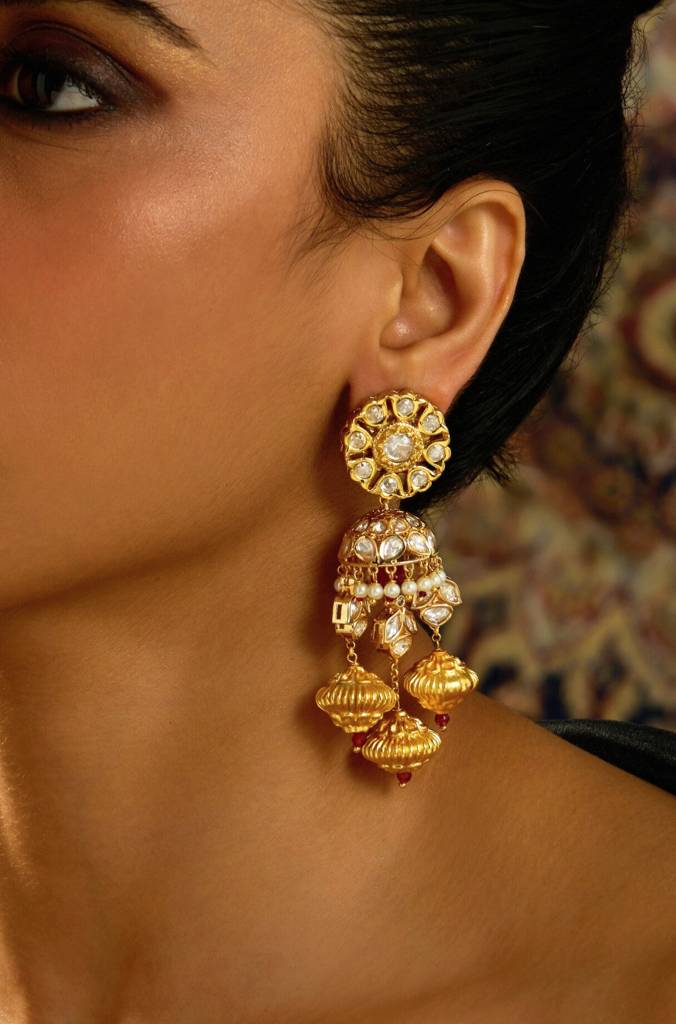 Heritage Fusion Jhumka Earring : JBRITIER9