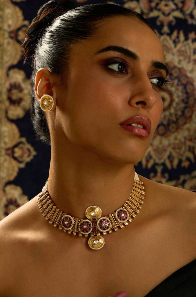 Temple Rajwadi Fusion Set : JBRITINK42