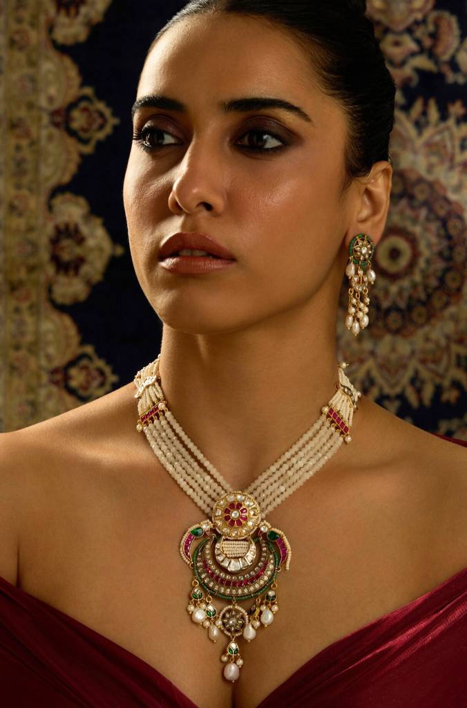 Regal Rajwadi Queen Necklace Set Regal Rajwadi Queen Necklace