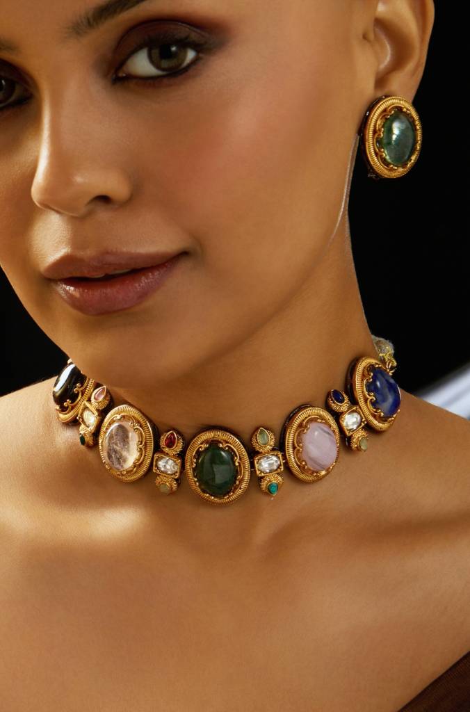 Chic Multicolor Minimal Choker Set : JBRITINKS41
