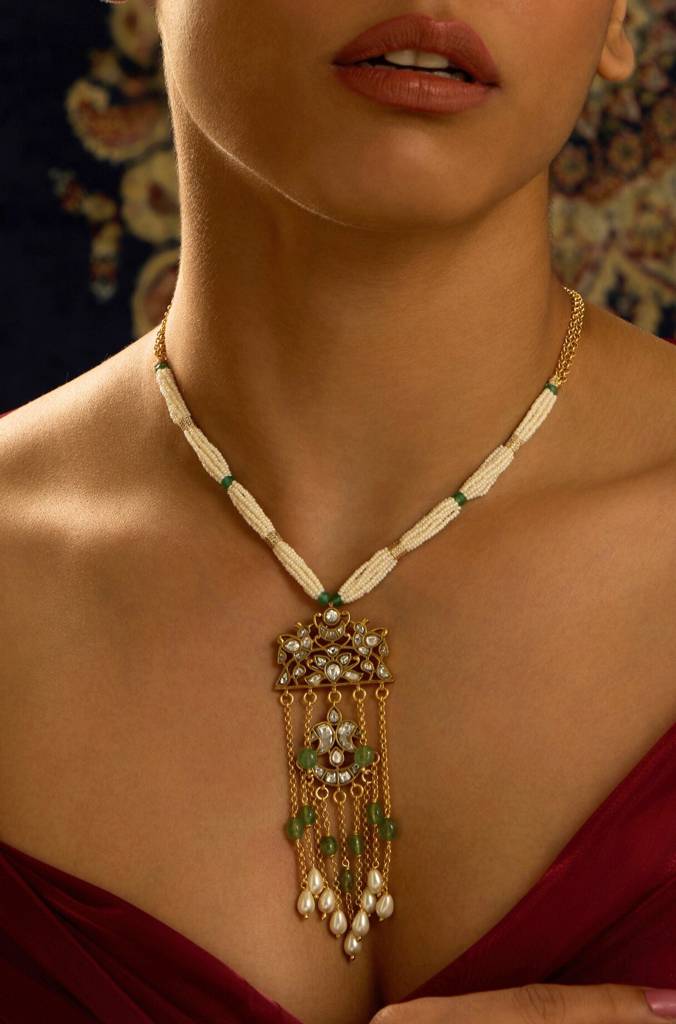 Rajwadi Charm Petite Necklace : JBRITINKS44