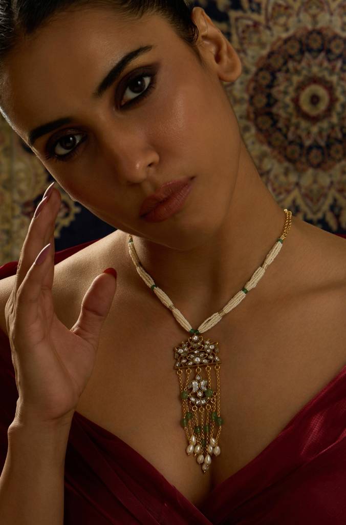 Rajwadi Charm Petite Necklace : JBRITINKS44