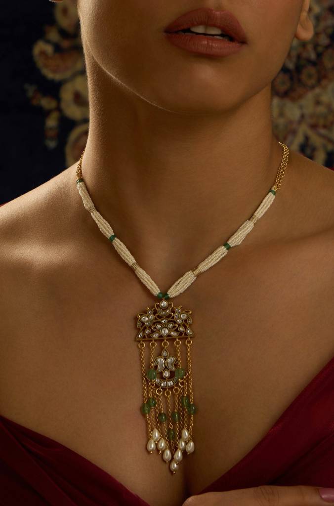 Rajwadi Charm Petite Necklace : JBRITINKS44