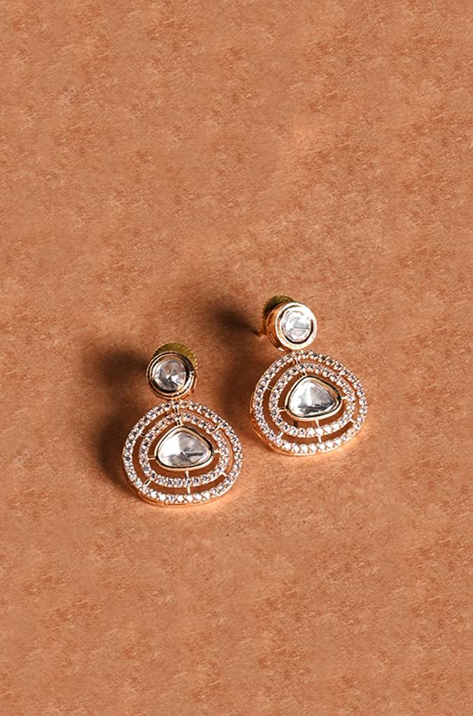 Kundan Charmstone Earrings : JBRJUL24ER20