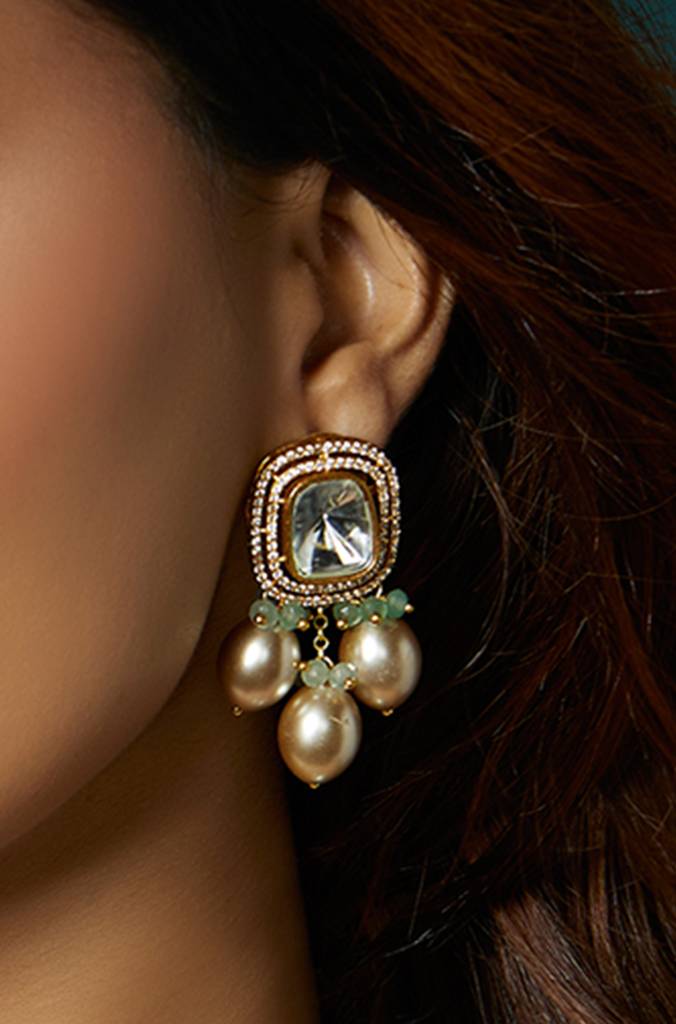 Kundan Enchantment Earrings : JBRJUL24ER4