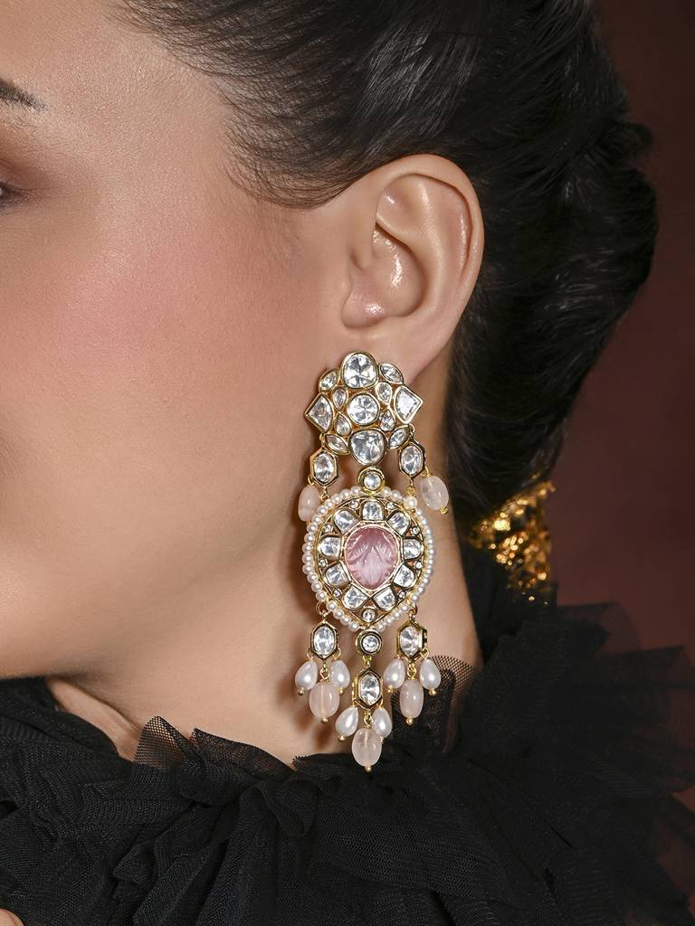 Lustrous Dangler Earrings : JBRMR24ER11