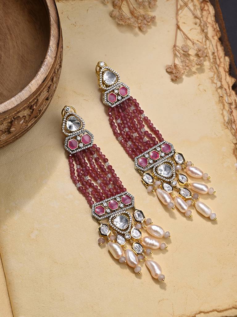 Chromatic Red Chandelier Earrings : JBRMR24ER15