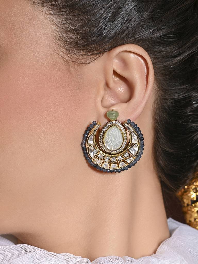 Classy Blue Stud Earrings : JBRMR24ER4