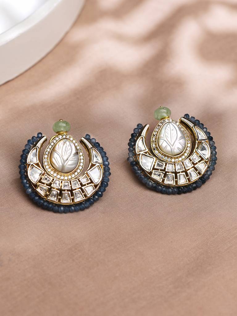 Classy Blue Stud Earrings : JBRMR24ER4