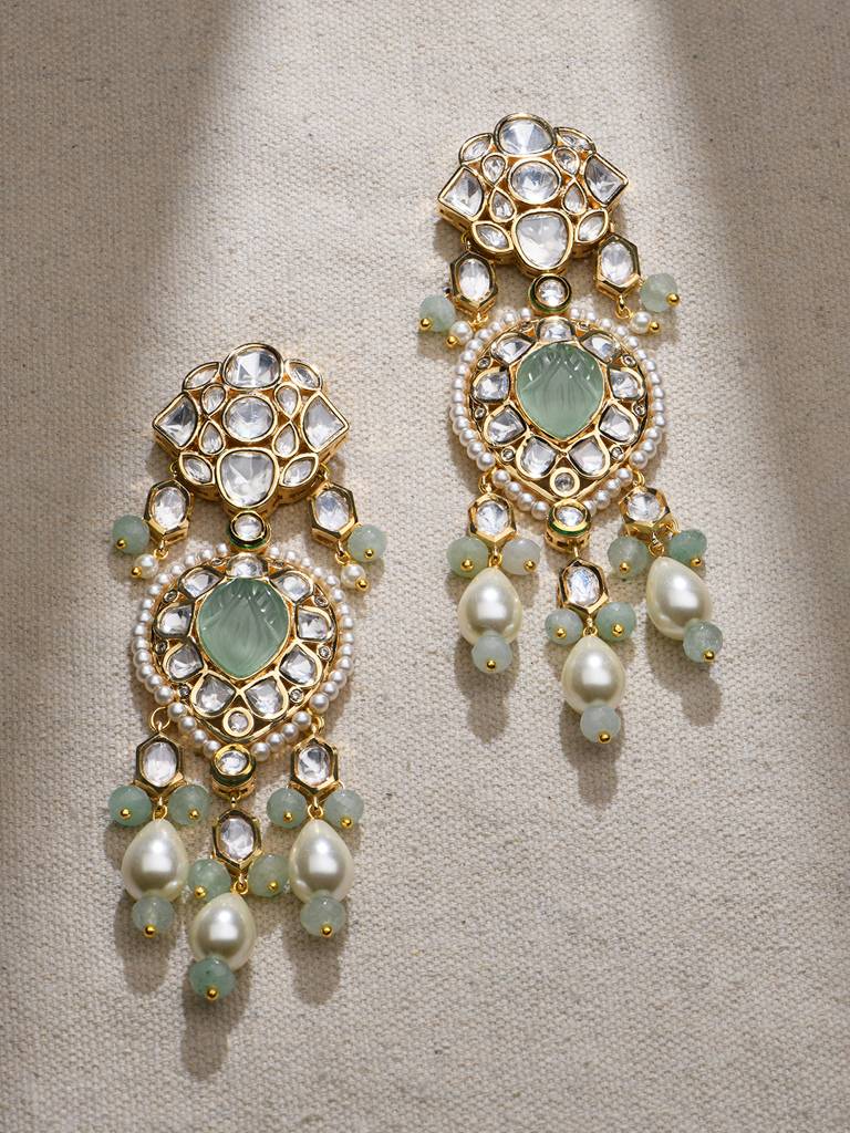 Euphoric Green Dangler Earrings : JBRMR24ER6