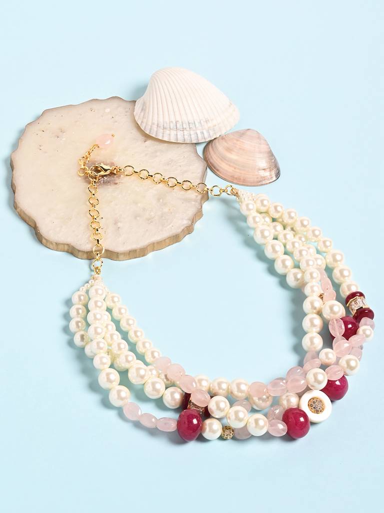 Luxurious Multi-Colour Beaded Choker : JBRMR24NK10