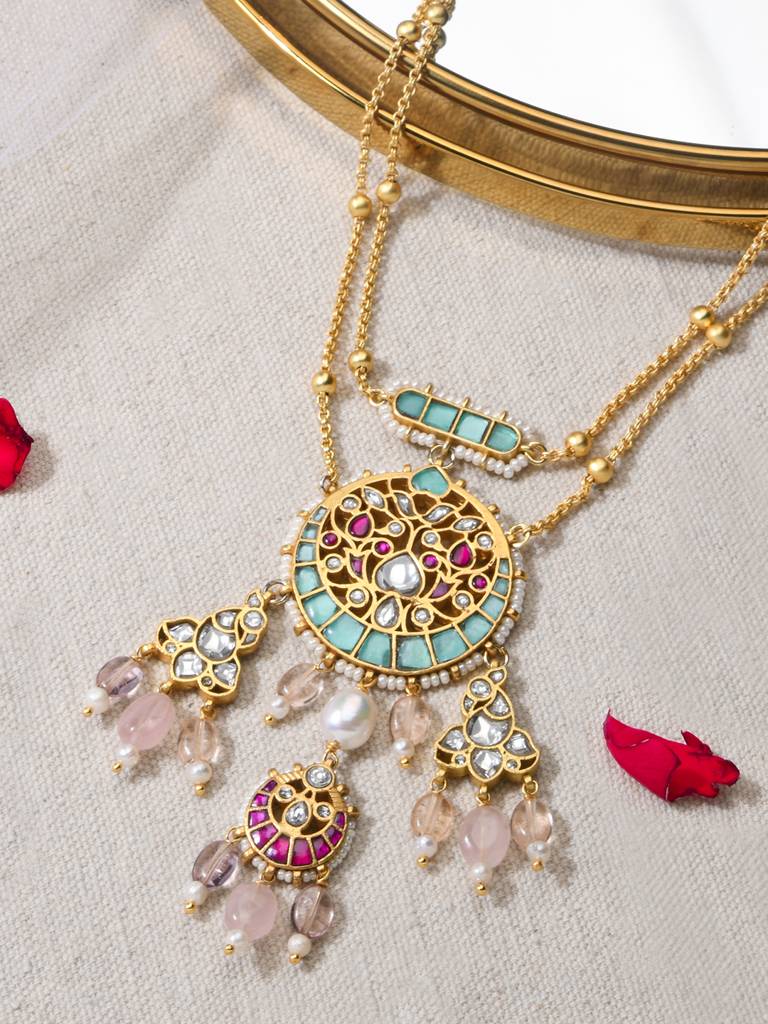 Joyous Mult-Colour Chain Necklace : JBRMR24NK17