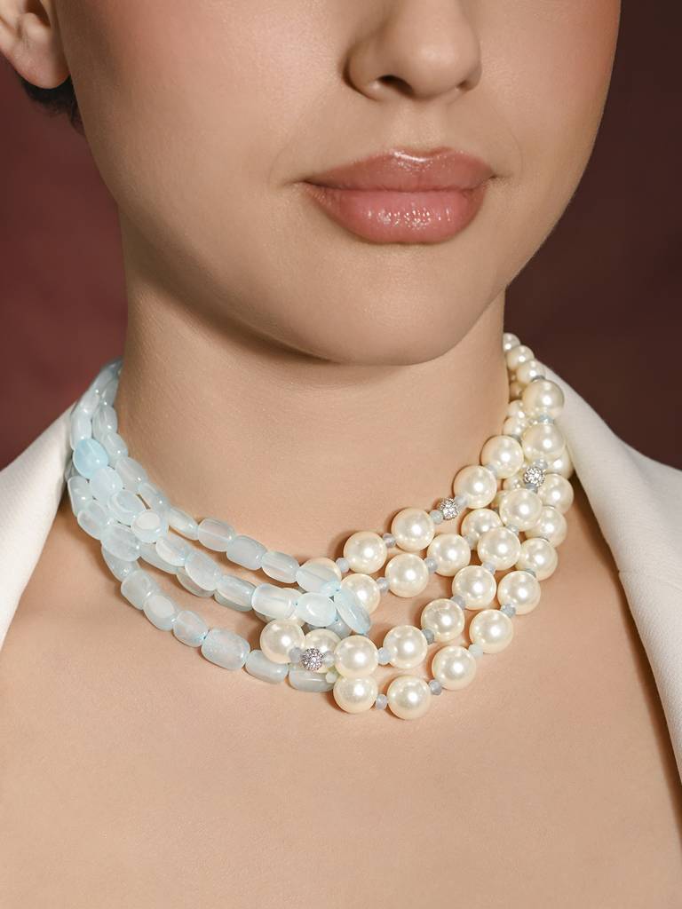 Exquisite Beaded Choker : JBRMR24NK2