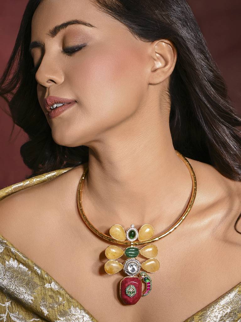 Magnificent Multi-Colour Choker Necklace : JBRMR24NK30