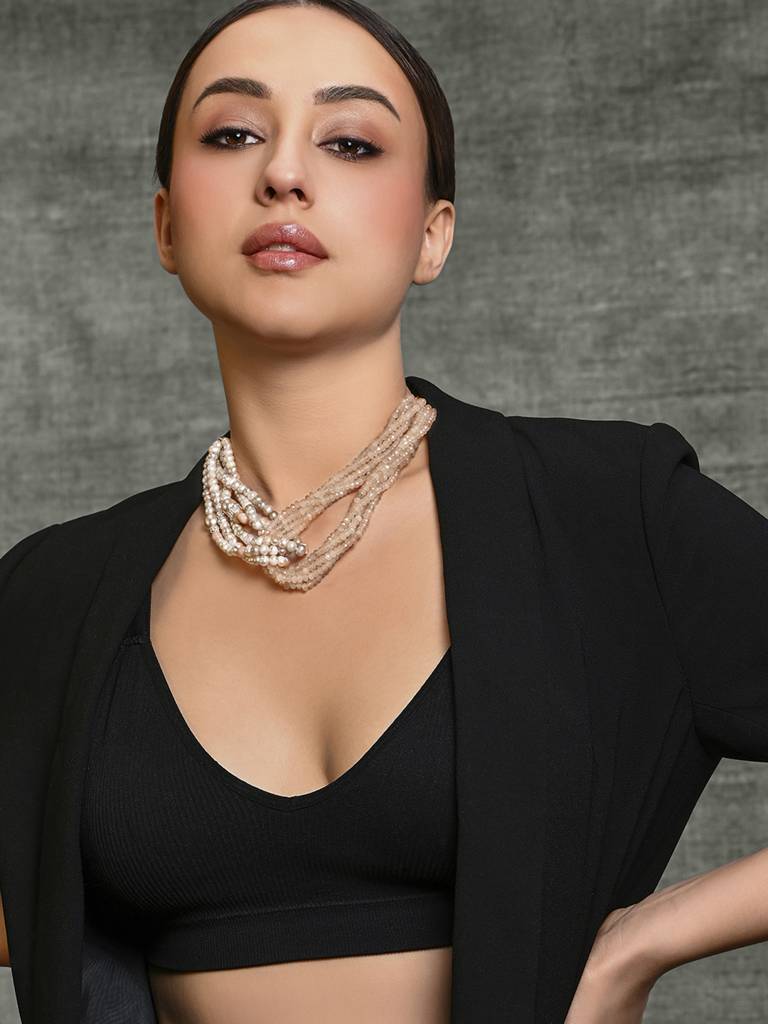 Ravishing Multi-Colour Beaded Choker : JBRMR24NK7