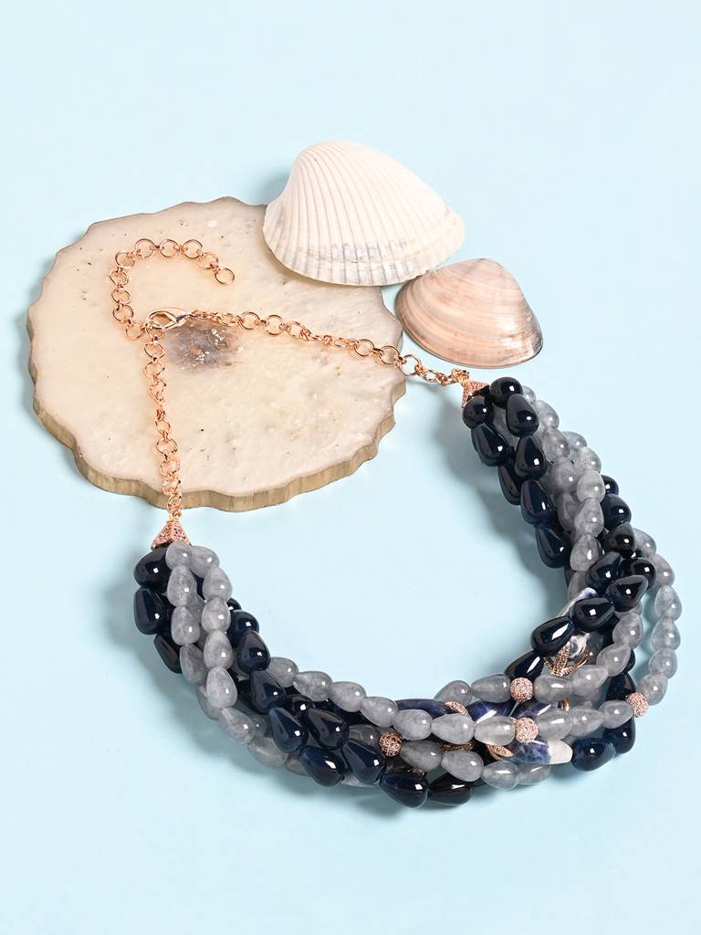 Illuminating Multi-Colour Beaded Choker : JBRMR24NK9