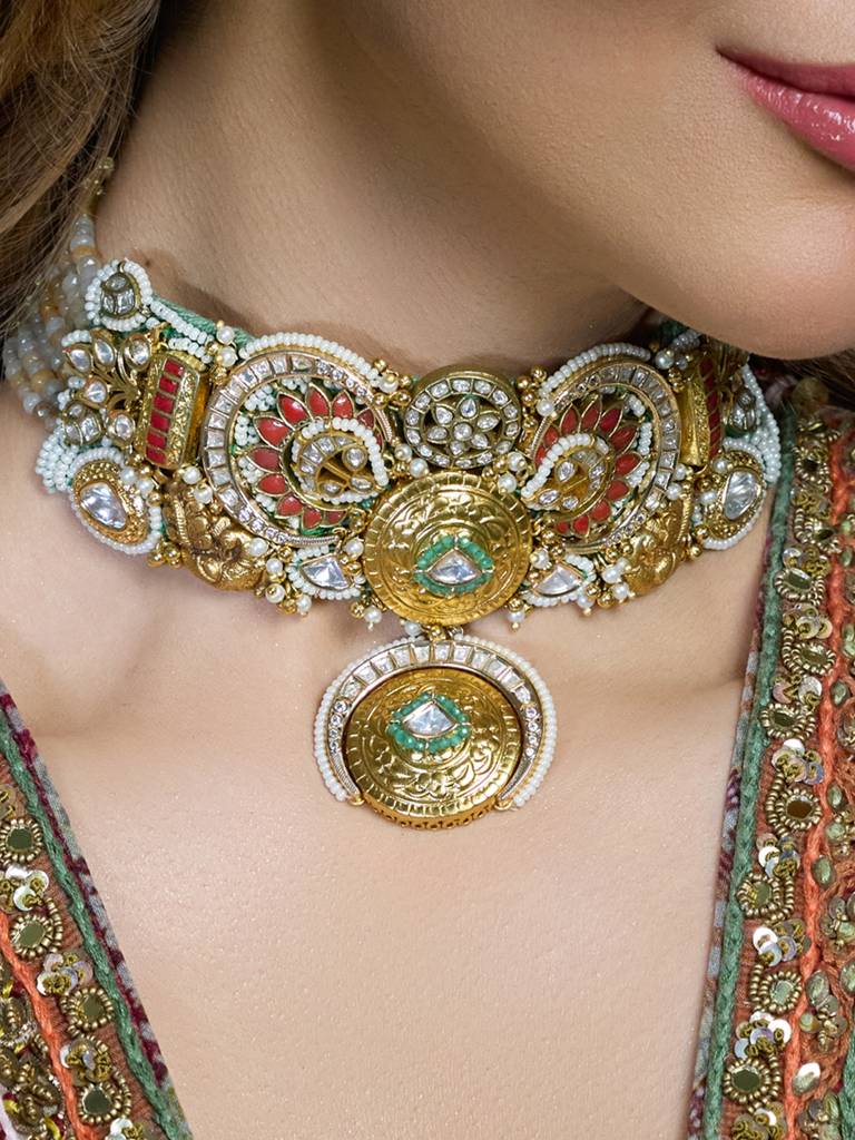 Antique Celestial Charm Necklace & Set : JBRNSETAUG2908