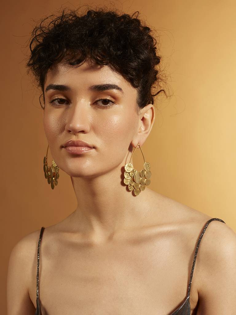 Cherry drops  Gold Earrings