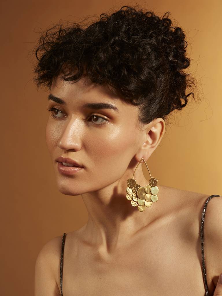 Cherry drops  Gold Earrings