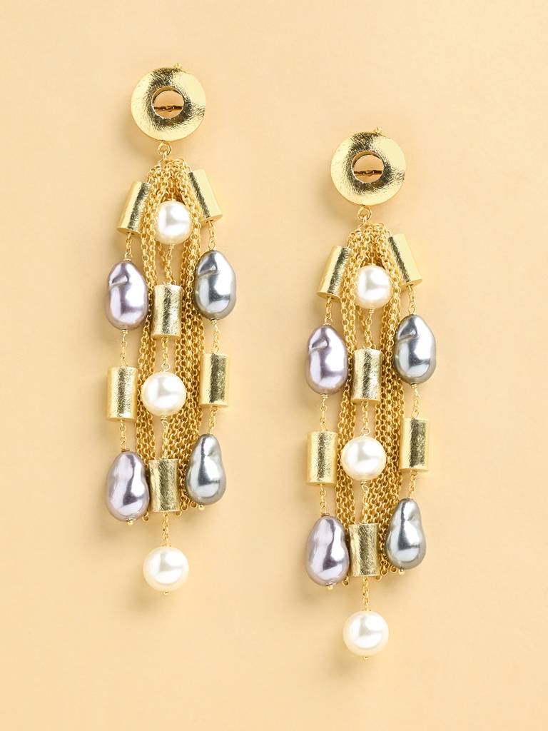 Pearl Shower Drop Earrings