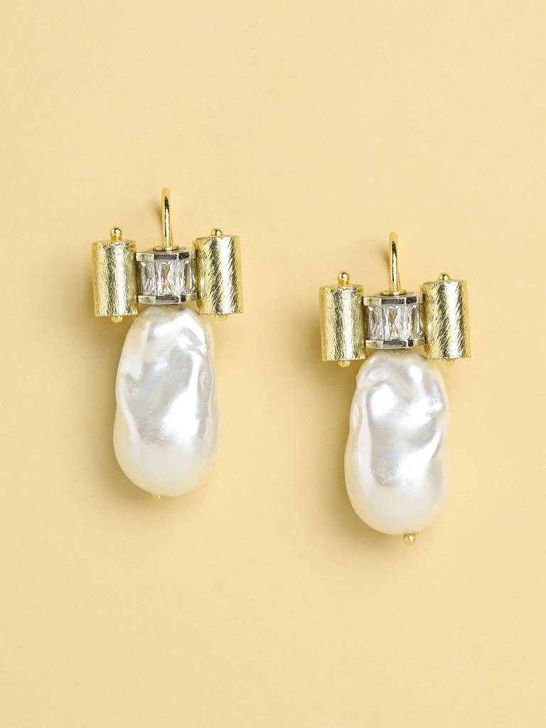 Ladybug Pearl Studs