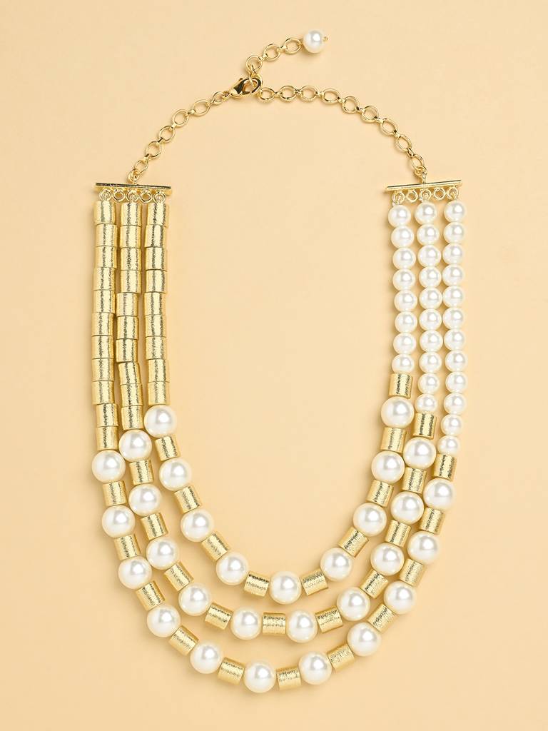 Pearl Multi String Necklace