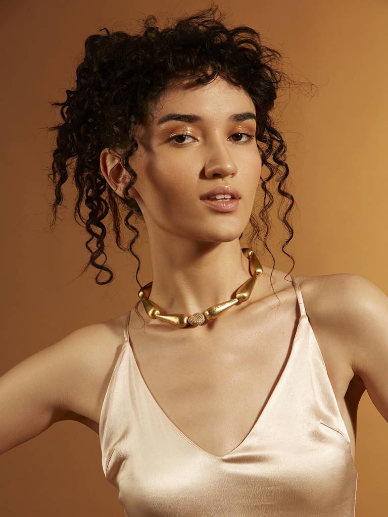 Golden Drops Choker
