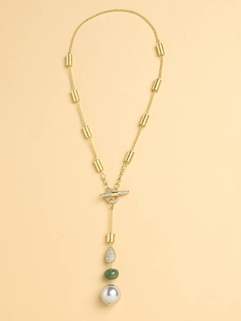 Jade Lariat Necklace